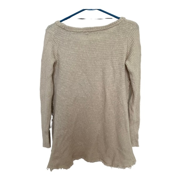 Ruby Moon Women Size Medium Knit Sweater Raw Hem Long Sleeve Pullover Bohemian - Picture 3 of 5